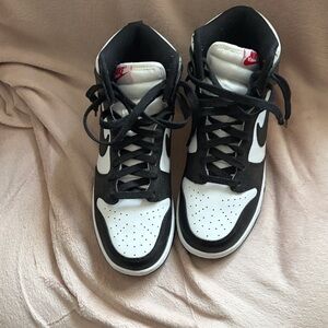 Nike Black and White High-Top Sneakers